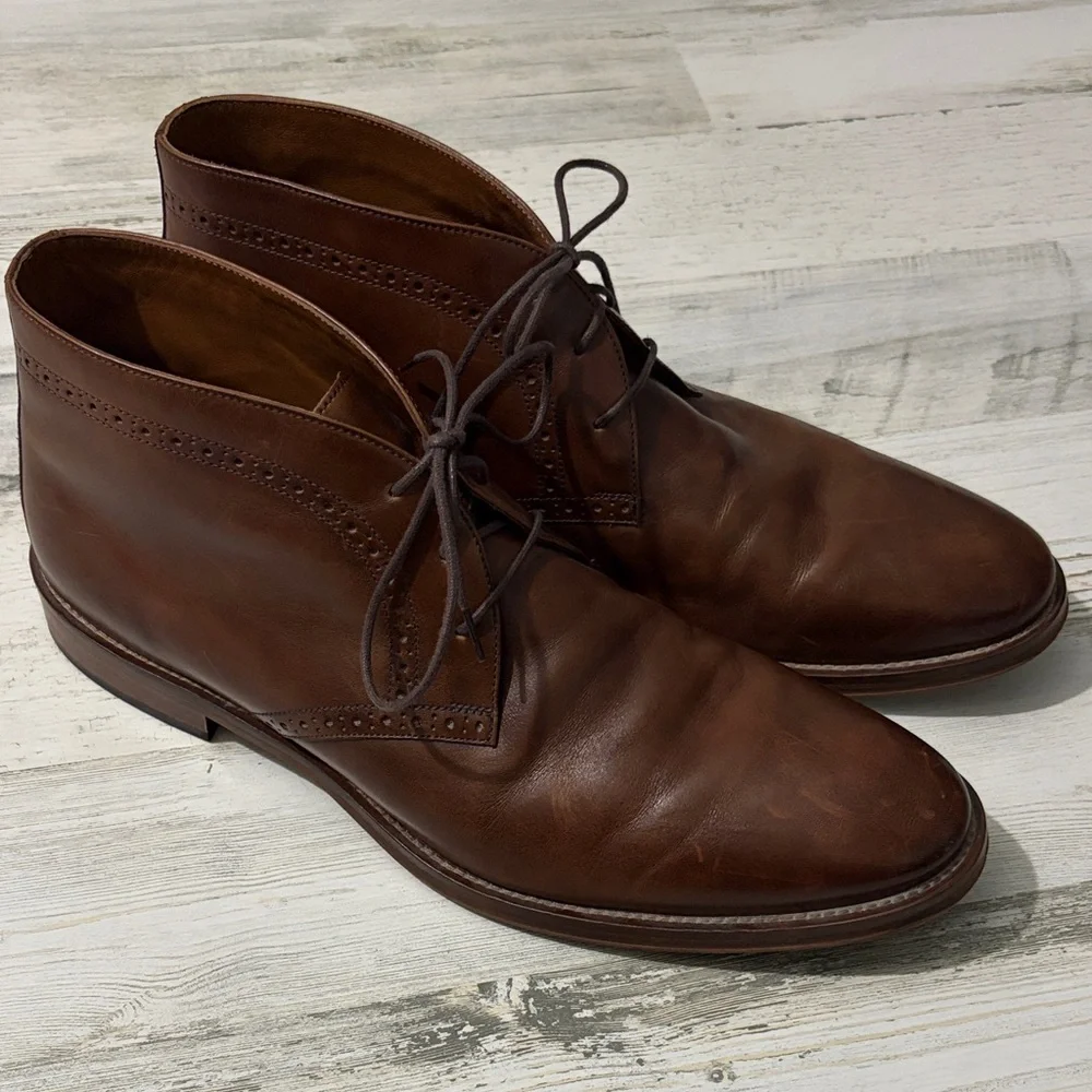 Johnston & Murphy Brown Chukka Boots Size 11.5